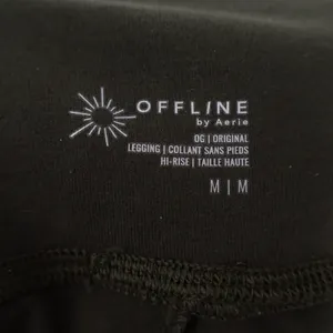 Offline by Aerie Leggings Womens Medium Olive Green Stratch High Rise Skinny Leg thumbnail 3