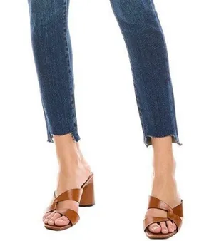 NWT Good American Good Waist Step Hem Skinny Jeans Dark Blue Denim Size 10 thumbnail 2