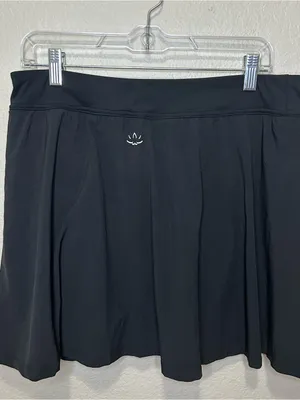 Beyond Yoga Black Pleated Skort Tennis Pickleball Golf Activewear Large thumbnail 2