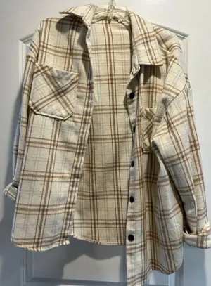 Amazon Oversized Plaid Shacket thumbnail 1