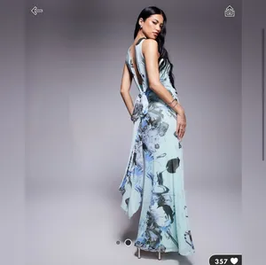ASOS Blue Strapless Dress thumbnail 3