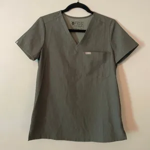 FIGS Graphite Gray Caterina One Pocket Scrub Top Uniform Nurse Doctor Women's XS thumbnail 1