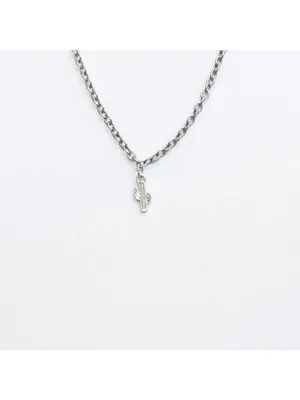 NWT Avenue Cactus Star Necklaces Silver Gray Multi 17" + 3" 18" + 4" 16" + 3" thumbnail 2