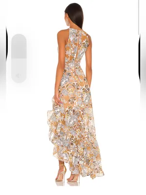 Bronx banco Sicilia Ruffle Dress in Multi thumbnail 3
