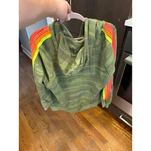 Aviator Nation Bolt Embroidery 4 Stripe Zip Hoodie in a camouflage xxl thumbnail 2