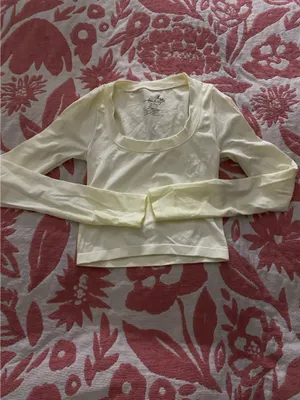 Intimately Free People U-Neck Fitted Cropped Long Sleeve thumbnail 2