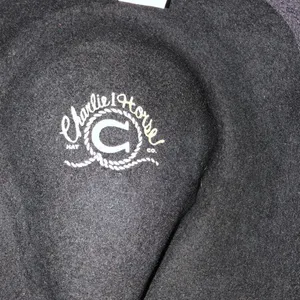 CHARLIE 1 black felt cowboy western hat size large thumbnail 7
