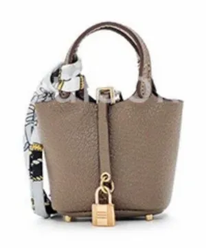 Source Unknown NWOT Mini Bucket Picotin Lock Style Purse/Keychain thumbnail 1