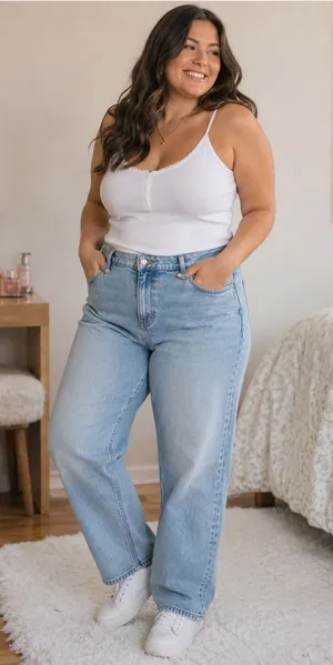 Abercrombie & Fitch The 90s Straight low rise size 22 thumbnail 1