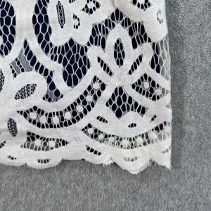 Altar'd State Lace Overlay Tank Top Women's Small Navy Blue/White Jersey Boho thumbnail 3