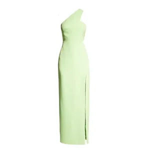 $195 Aidan Mattox Women's Green One-Shoulder Cutout Gown Dress Size 2 thumbnail 10