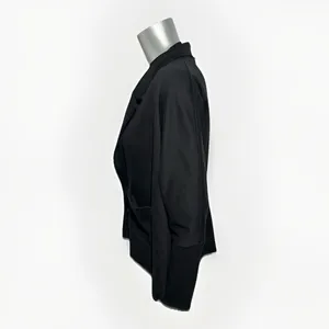 PACT Airplane Collection Relaxed Knit Blazer Jacket Black Medium Sustainable thumbnail 7