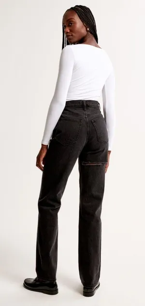 Ultra High Rise 90s Straight Jeans thumbnail 2