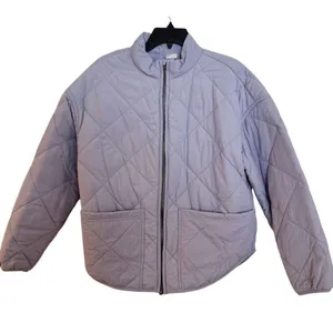 All in Motion lavender purple quilted puffer jacket size small thumbnail 10