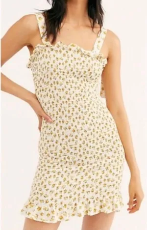Free People Mini Dress Small Floral thumbnail 1