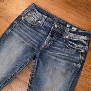 Miss Me Low Rise Signature Bootcut Flared Denim Jeans thumbnail 2