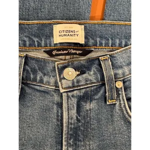 Citizens of Humanity Jeans Blue Premium Vintage Loli Mid Rise Wide Leg Size 27 thumbnail 4