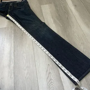 Gap Flare Jeans low rise curvy boot cut womens Dark Wash Blue (size 0) y2k retro thumbnail 3