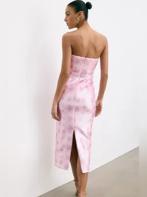 LoveShackFancy Stasia Sequin Dress in Pink, Size US 0 thumbnail 2
