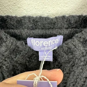 Florence‎ by Mills XOXO Black Knit Crop Top Sleeveless Sweater Tank Large NWT thumbnail 4