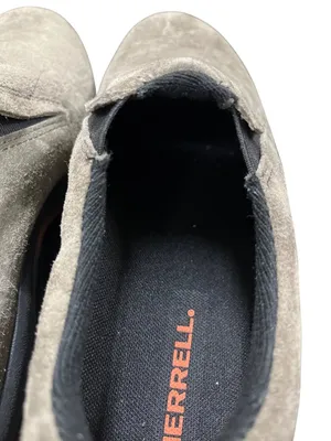 Merrell Duel Density wms gray black leather suede moc shoes sz 10 SKU 10-707 thumbnail 8