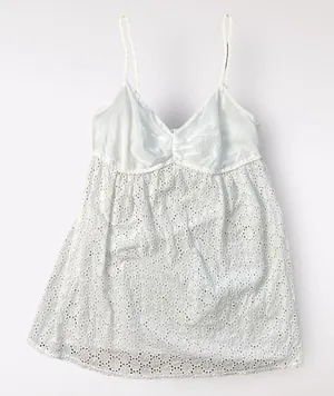 American Vintage White Eyelet Lace Sweetheart Neck Tank Top‎ Size S thumbnail 1