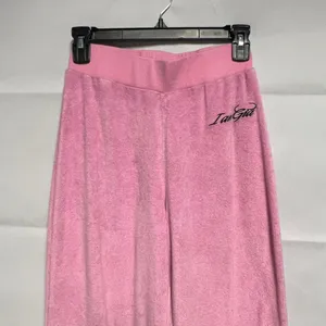 I.AM.GAIA Terry Pants Womens XS 100% Cotton High Waist Wide Leg Gilry Romantic thumbnail 4