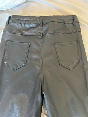 Boutique Black Leather Jeans thumbnail 5