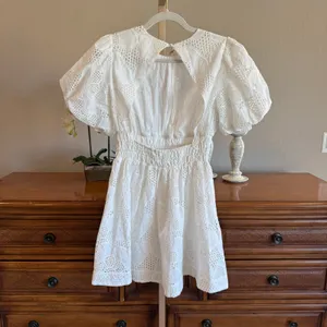 BTB Los Angeles Becca White Eyelet Mini Dress XS NWT thumbnail 7