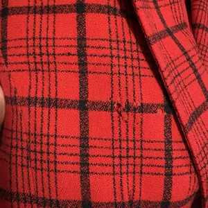 Vintage Pendleton Red Black Plaid Wool Blazer Women’s 14 Made USA Preppy Tartan thumbnail 8