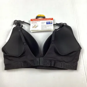 Hanes Originals Supersoft Wirefree T-Shirt Bra Black Large NEW! thumbnail 2