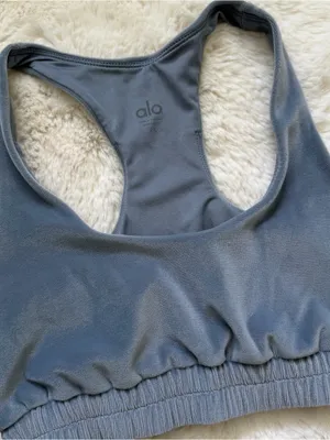 Alo Yoga Velour Set Racerback Bra XS & Lounge Pants XXS thumbnail 2