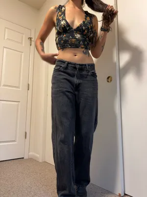 Black floral halter urban outfitters thumbnail 3