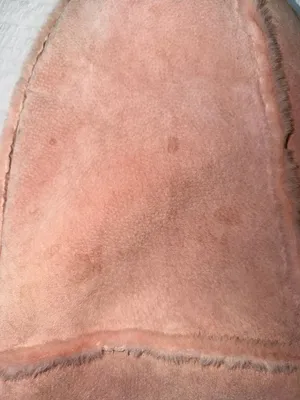VTG Wilsons Leather Maxima Pink Suede Patchwork Poncho Cape Faux Fur Lined S/M thumbnail 12