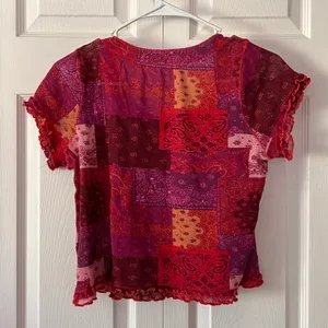 Free People Sparkling Wine Combo Garner Short Sleeve Top thumbnail 3