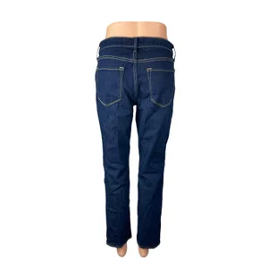 Old Navy Women's Dark Blue High Rise Slim Wow Straight Denim Jeans Pants Size 6 thumbnail 4