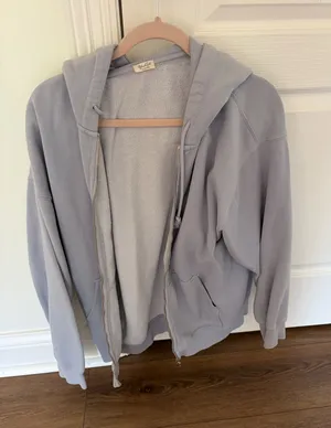 Blue/ grey zip up jacket Blue thumbnail 1
