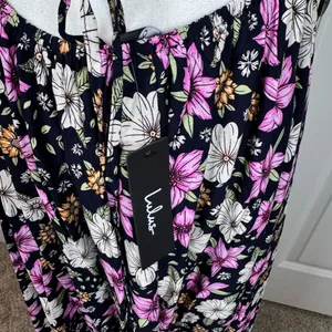 Lulus Floral Maxi Dress Open Back Boho Resort Vacation Wedding Guest NWT M thumbnail 6
