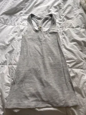 White Lululemon Racerback Tank thumbnail 1