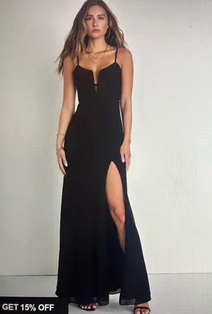 Lulus Black Maxi Dress - Pleated Bustier Sweetest Splendor thumbnail 1