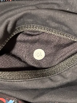 Womens sz10 Lululemon Run Times Shorts-Dandy Digie Multi/Black thumbnail 7