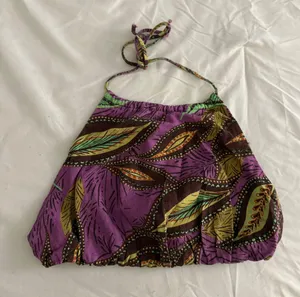 ZARA Floral Open Back Top thumbnail 1