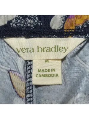 Vera Bradley Womens 2-Piece Cotton Pajama Set Floral Iconic Print Size M NWOT thumbnail 14