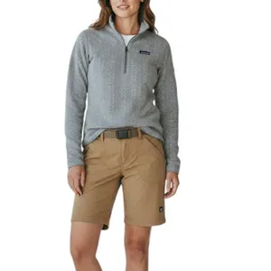 PATAGONIA Quarter-Zip Better Sweater Women L Gray Diamond Texture Outdoor Travel thumbnail 13