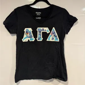 Gildan Alpha‎ Gamma Delta Greek letters with Disney stitch thumbnail 1