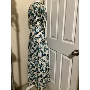 Tuckernuck Blue Blooms Floral Button Front Maxi Dress NYAP-12-D626 Size S thumbnail 3