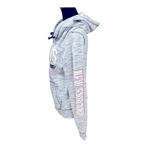 NEW ENGLAND PATRIOTS Women's Space-Dye Full-Zip Fleece Hoodie size M thumbnail 6