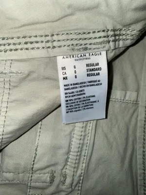 American Eagle light green-creme cargo pants thumbnail 6