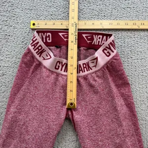 Gymshark Flex Leggings Womens Small Burgundy Pink Marl Seamless Activewear Gym thumbnail 4
