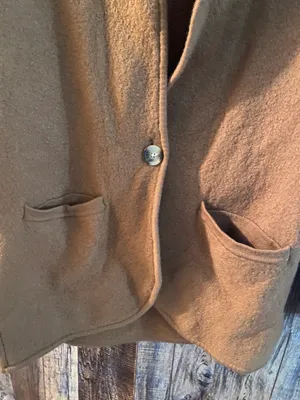 Madewell women's merino wool blazer size m brown thumbnail 5